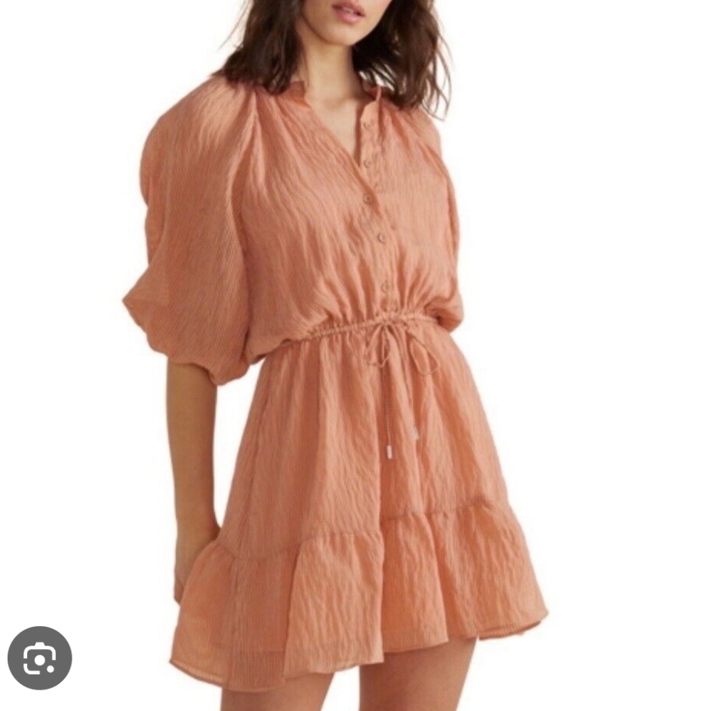 NWOT Minkpink Peach Dress